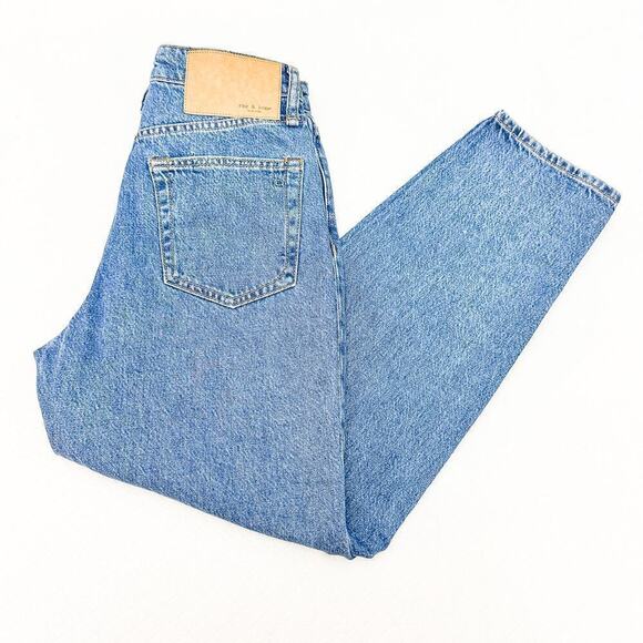 Rag & Bone Alissa High-Rise Barrel Leg Button Fly Denim Jeans Size 24 - Picture 8 of 8